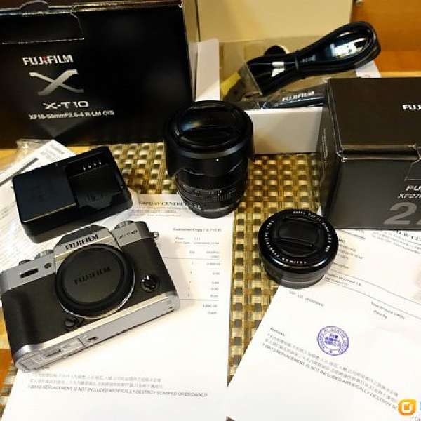 99% New Fujifilm X-T10 連鏡頭  行貨有保 全齊