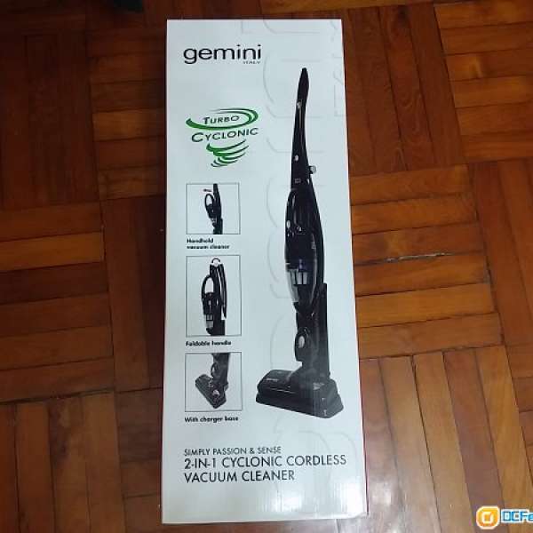 全新 gemini GVC1200 吸塵機 2 in 1 可充電式 vacuum cleaner