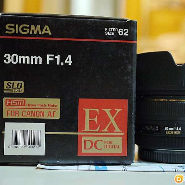 Sigma 30mm F1.4 EX DC HSM ( FOR CANON APS-C)