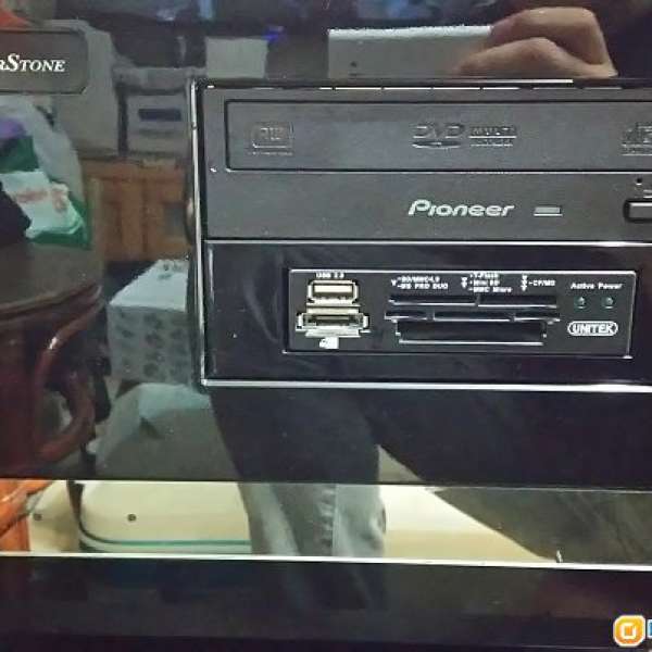 SilverStone Sugo Series SG02-F 機箱 連 Pioneer DVD combo DVR-S19LBK