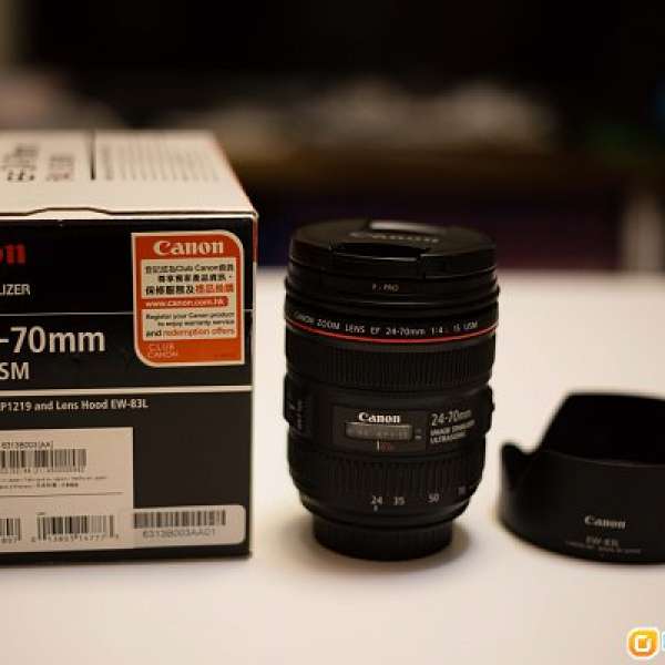 Canon EF 24-70mm f/4L IS USM(95% New) not kit lens with B+W filter