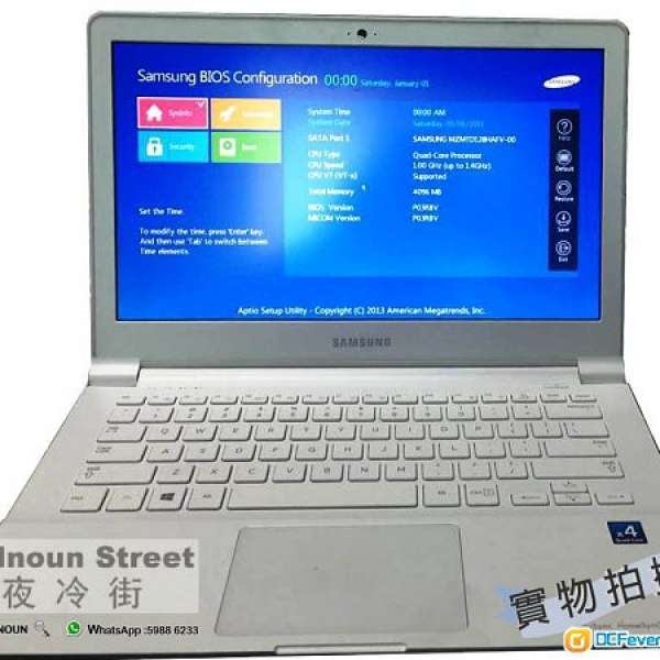 早鳥優惠$1999 : Samsung NP905S3G 13.3" NB (Quad Core1.4G , 4G ,128SSD)