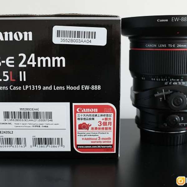 Canon TS-E 24mm f/3.5L II 二代