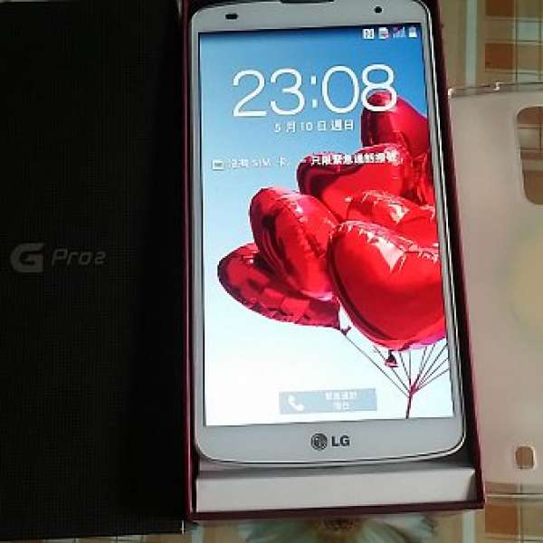 行貨99% 白色 LG Gpro2  D838 32gb LTe   4G 全套跟二電二充一耳機,送套和保護護
