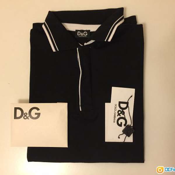 平出讓：意大利名牌D&G Dolce & Gabbana polo shirt，size M (中碼）