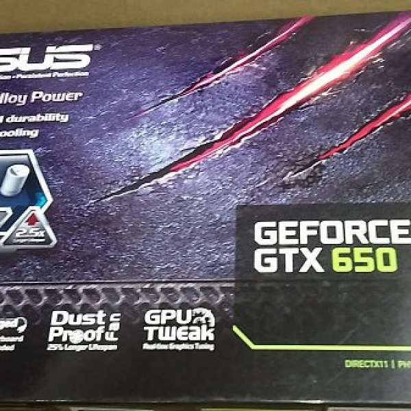 (全新盒裝) ASUS GTX650-E-1GD DDR5 (全新配件)