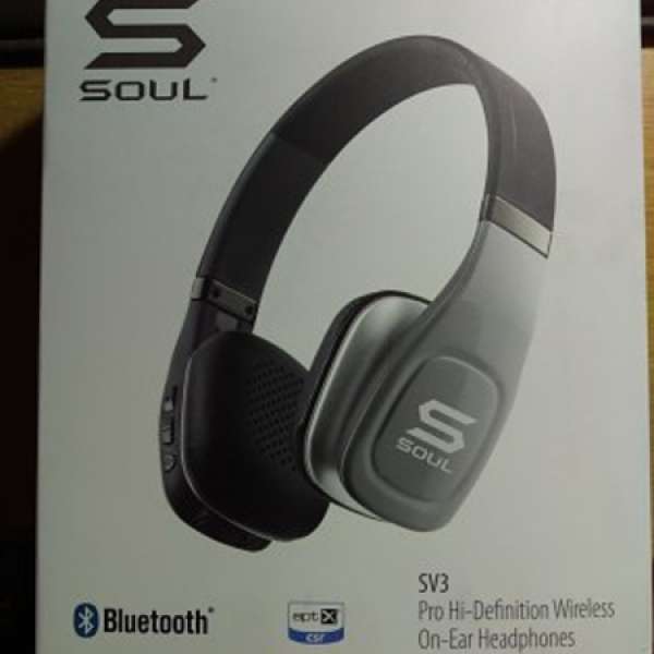 SOUL Electronics SV3 Bluetooth Pro Hi-Definition Headphone (Silver)