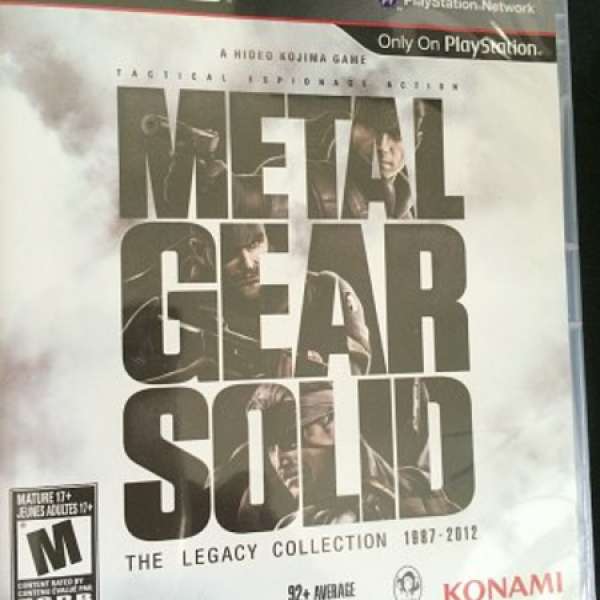 PS3 Metal Gear Solid The Legacy Collection 1987-2012