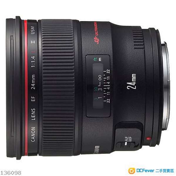 90%新Canon EF 24mm f/1.4L II USM（行貨）