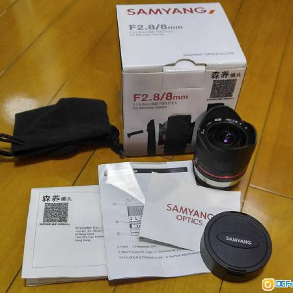 Samyang 8mm f/2.8 UMC Fisheye II 行貨for x pro 2/x pro1/xe2/xe1/xt1/xt10