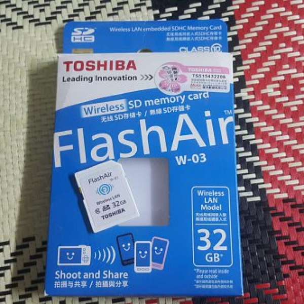 TOSHIBA Flash Air 32GB wifi SD咭