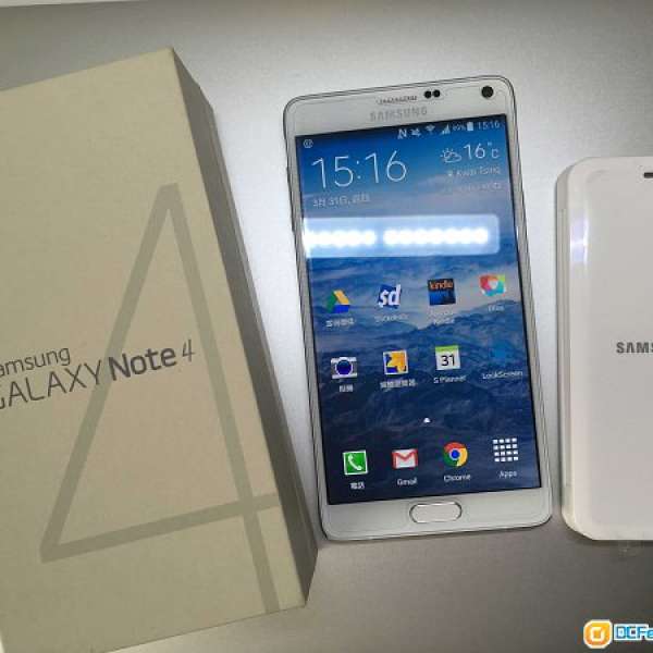 Samsung Note 4 16GB 雙卡 白 White