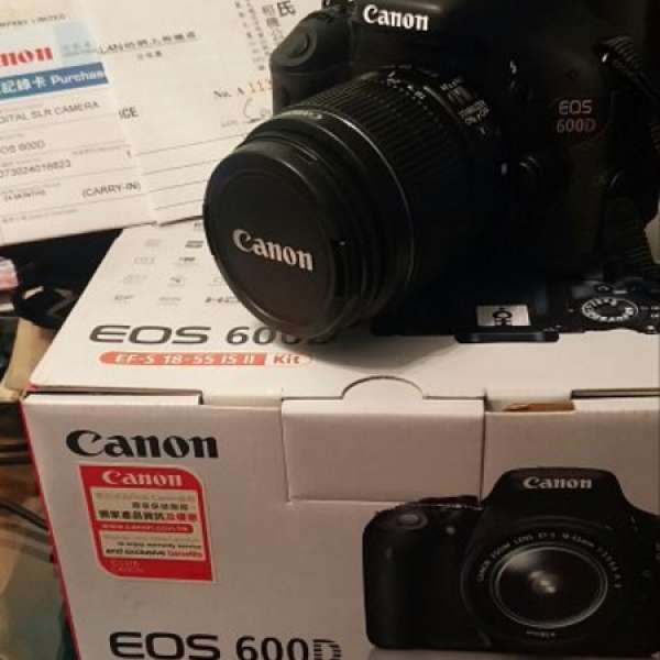 Canon 600D Kit Set EFS 18-55mm  行貨有盒有單, 極新淨.