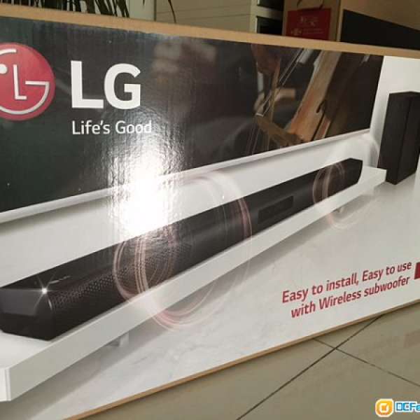 全新LG LAS450H Surround 2.1 Wireless Soundbar & Wireless Woofer