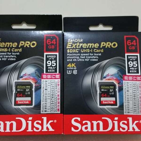 全新SanDisk Extreme PRO SD Card 64GB