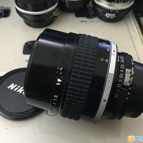 90% New Nikon 105mm f/1.8 AIS Lens  $3280