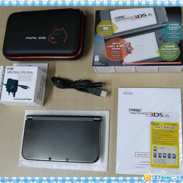 賣[免卡破解]全新有盒_黑色New 3DSXL 美版ver 9.2.0(新款大機)【玩到mhx漢化版！可...