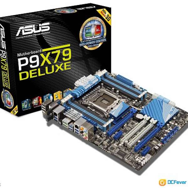 華碩 ASUS P9X79 Deluxe Lga 2011針 X79主板 + E5-2670 2.6GHz C2 正式版 8核CPU!