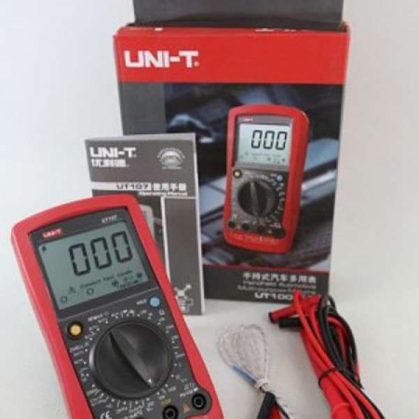 全新 UNI-T UT107 汽車數字萬用表 可測轉速 及溫度