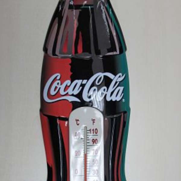 經典Coca Cola 可口可樂溫度計 -  鐵