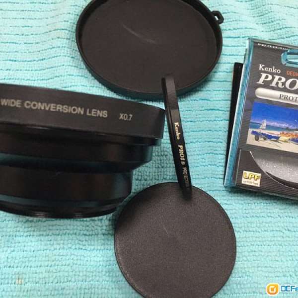 索尼Sony原廠正品VCL-HG0758 0.7x 廣角鏡頭 Wide Converter Lens 適用於58mm口徑攝...