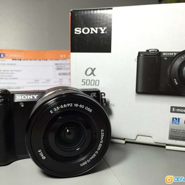Sony A5000 連SELP 16-50 鏡頭套裝 *香港行貨 黑色 購自豐澤，有盒全齊！*99% new ！