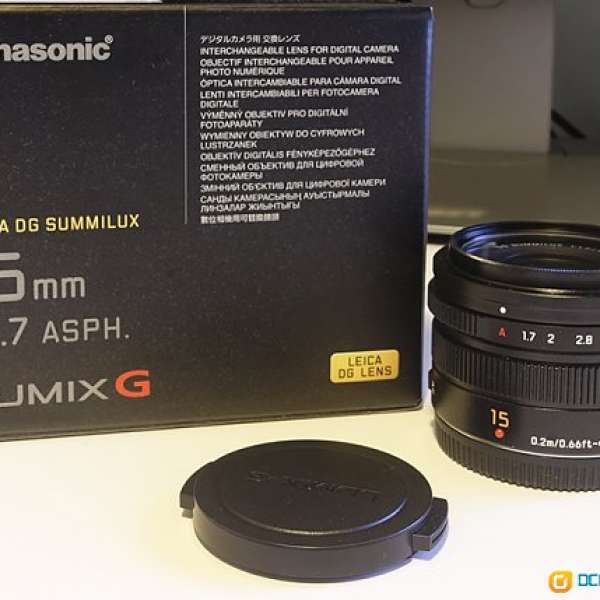 Panasonic LEICA DG SUMMILUX 15mm / F1.7 ASPH. (HX015)