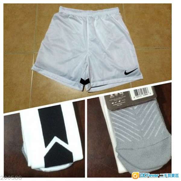 Nike 波褲 shorts 球員版足球襪 波襪 socks 白色 Football Soccer