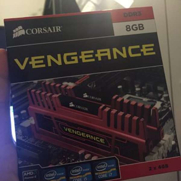 Corsair復仇者 1600C9 DDR3 8GB Kit (2x4GB) 紅版