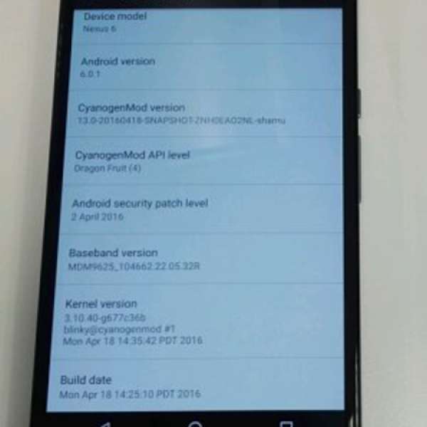 9成新MOTO Nexus 6 XT1103 32GB 藍色全套 可換機