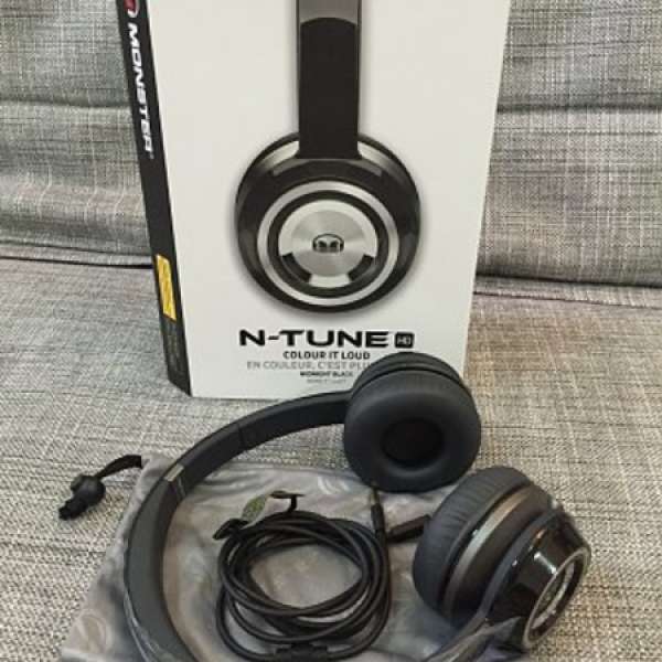 Monster N-tune headphone 99.9999% New 新