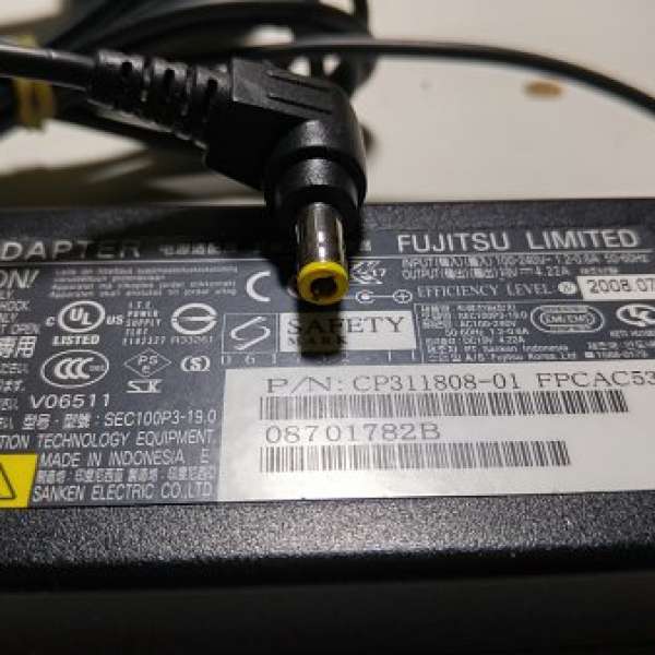 FUJITSU Notebook AC Adapter 19V 原裝火牛 SEC100P3-19.0