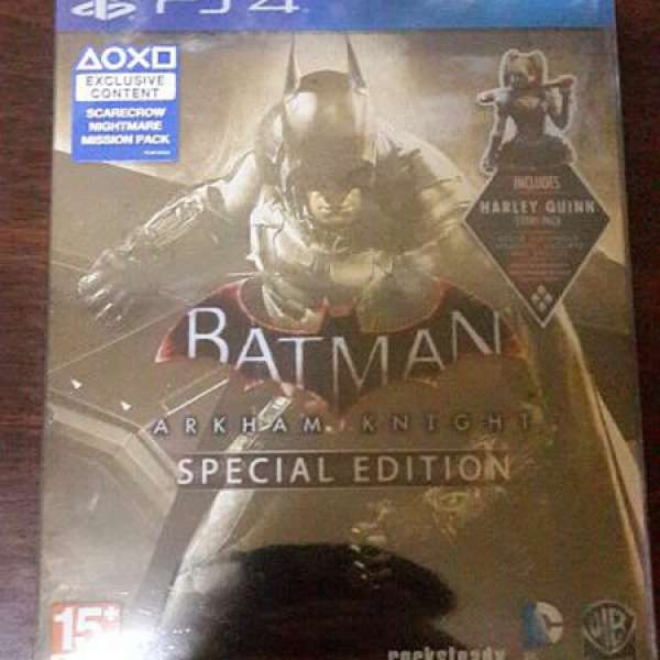 全新未開封 《Batman:Arkham Knight》 PS4 鐵盒版 齊DLC code