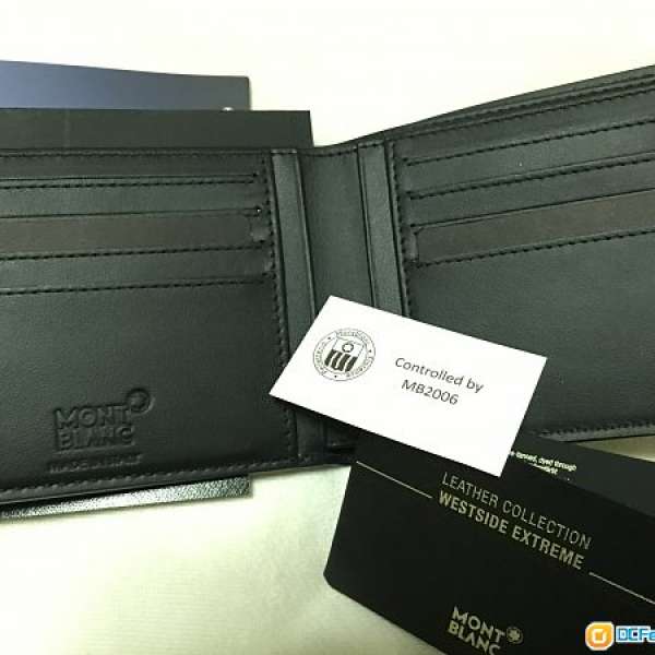 Montblanc Westside Extreme Black Leather 8CC Wallet 銀包
