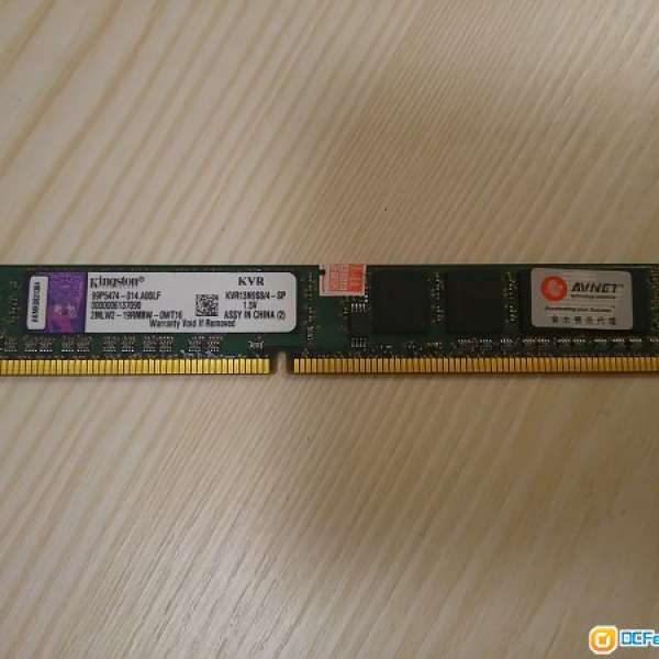 Kingston DDR3 1333 4GB Desktop Ram 金士頓內存條