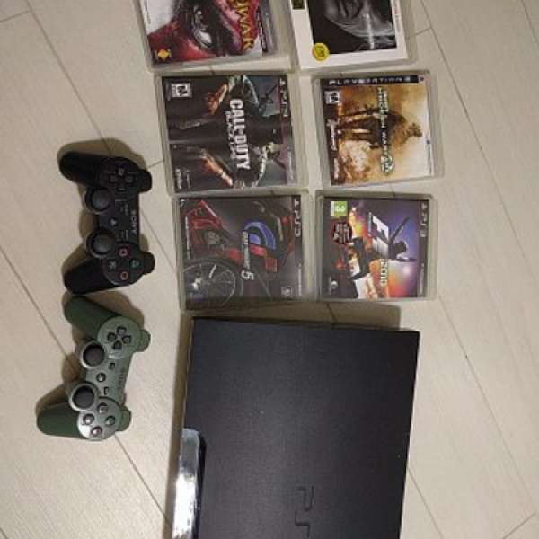 PS3 Playstation3 120GB 連6xGames, 2x手制