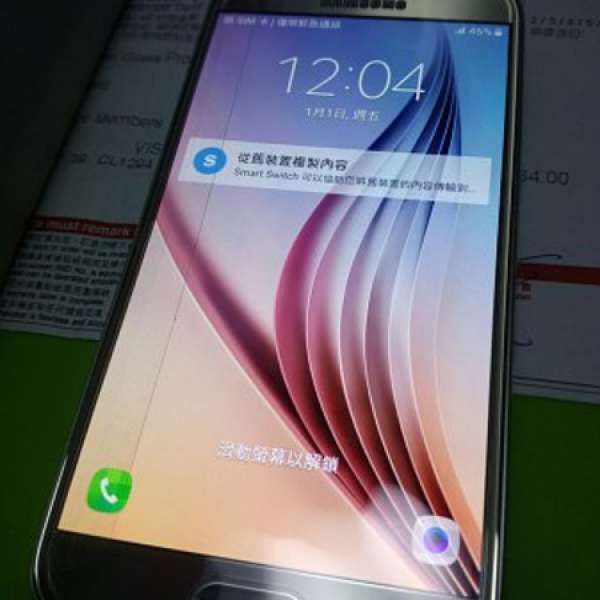 Samsung Galaxy S6(G920 FD 32GB) Gold Platinum 金色 雙卡雙待有盒有單有七個月保...