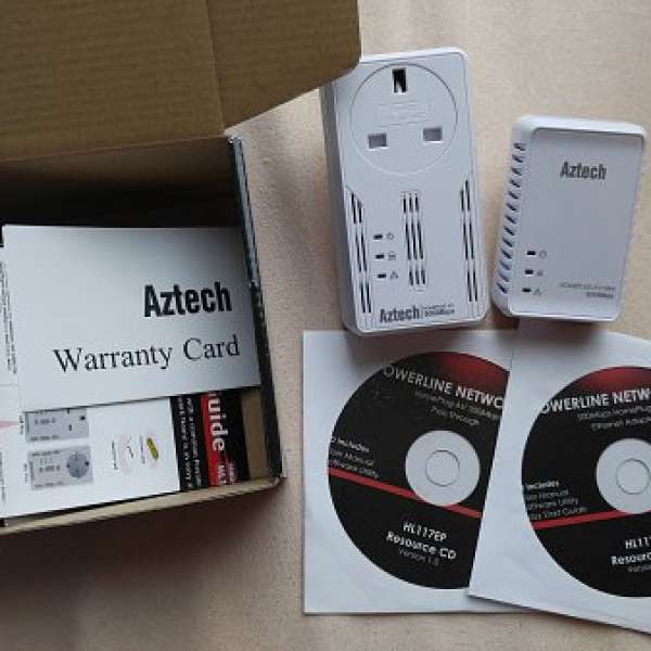 Aztech HomePlug HL117EP & HL117E 500Mbps 一對