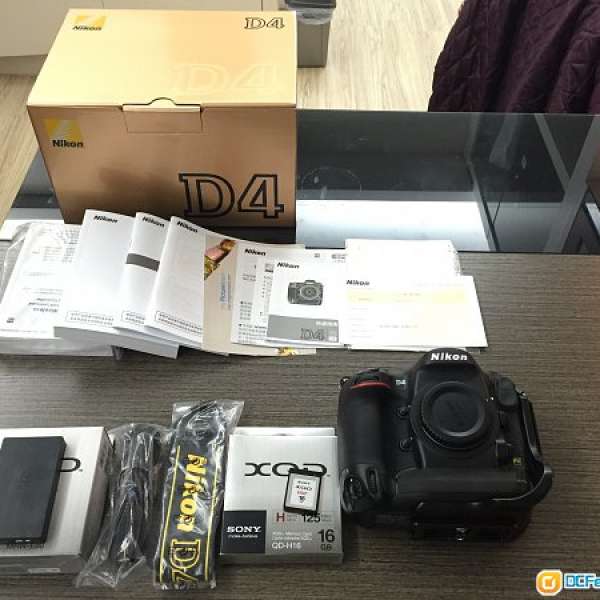 Nikon D4  行貨 + 16G XQD + CARD READER