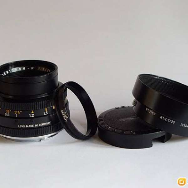 Leica Summicron R 50mm F2 with hood Version One CLA'D