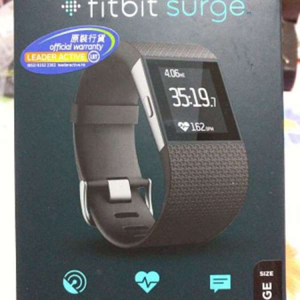 全新 Fitbit Surge 運動 智能 手帶 手錶 腕帶 光學心跳率感應 GPS 100% NEW