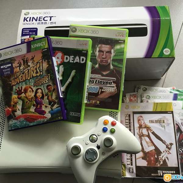 Xbox 360 套裝已改機包KINECT加遊戲