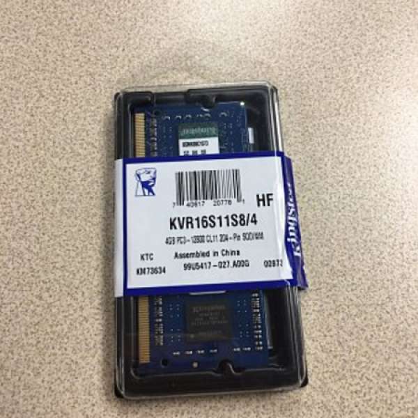 [#8] Kingston DDR3 4GB SODIMM Notebook Memory