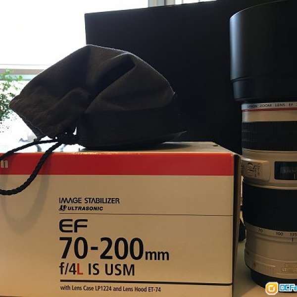 出售物品: Canon EF 70-200mm f/4L IS USM 99% NEW