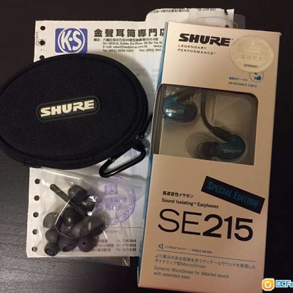 Shure SE215 Special Edition 耳筒 sound isolating earphones SE 215