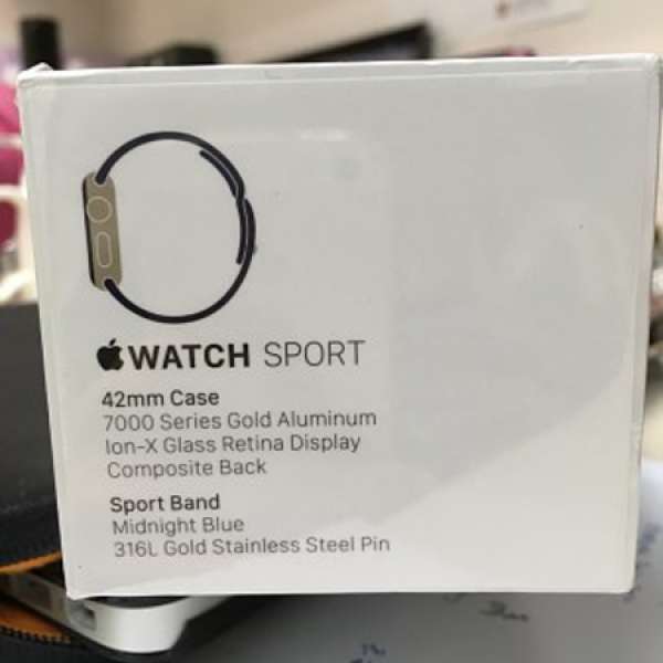 出售全新未開封 Apple Watch Sport 42mm 午夜藍版本
