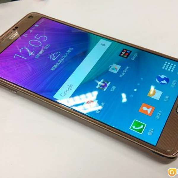 99%新行貨 金色 Samsung Galaxy Note 4 SM-N9100 Dual SIM 雙咭 淨機 後備機 新電池...