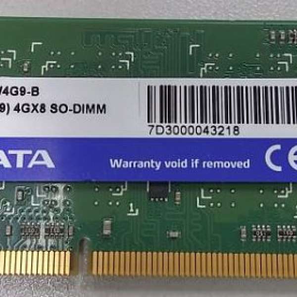 ADATA 4GB DDR3-1333MHz SoDimm Notebook RAM 雙面