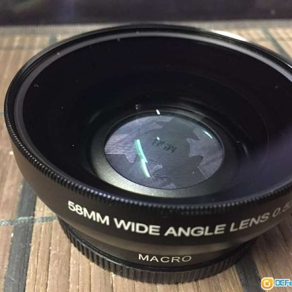 Canon efs 18-55mm 送 wide angle macro lens