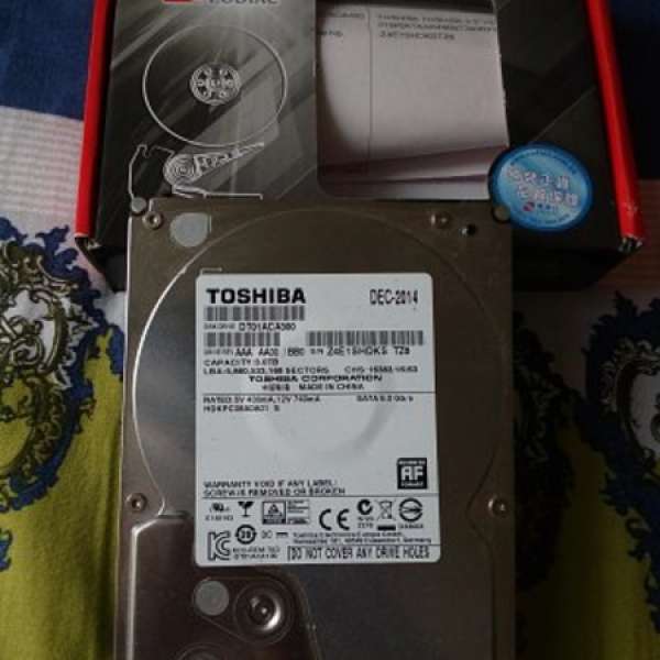Toshiba 3.5" HD 3TB/SATA3/64MB/7200RPM 第一個 *附測試截圖（行貨保養至 2017 年 ...